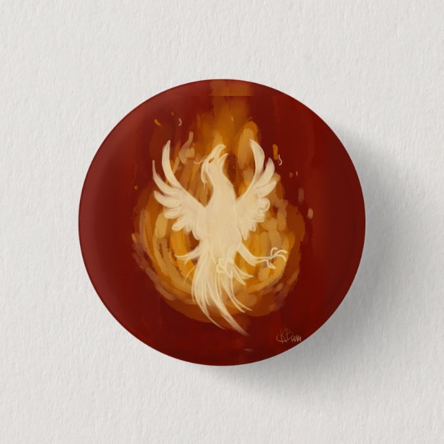 Badge Rond 2,50 Cm Goupille de bouton de Phoenix (Devant)