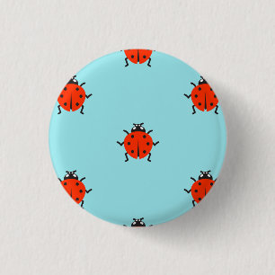 Badge Rond 2,50 Cm goupille de coccinelle