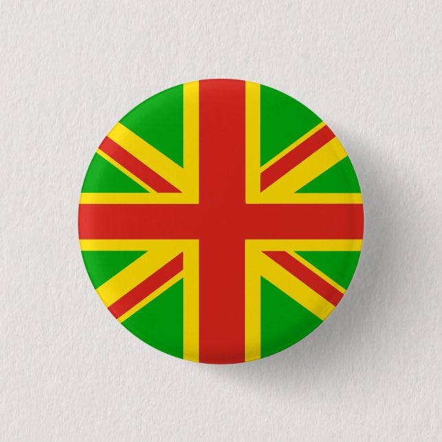 Badge Rond 2,50 Cm goupille de cric de rasta (Devant)