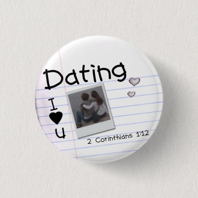 Badge Rond 2,50 Cm Goupille de datation… avec le vers (Devant)
