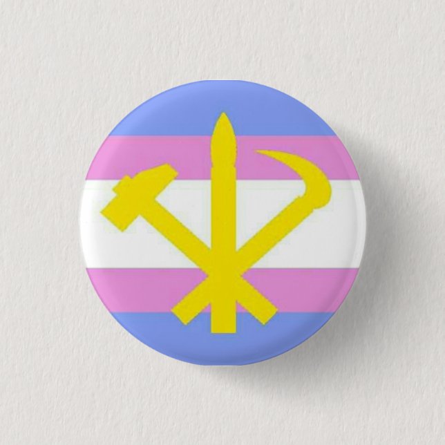 Badge Rond 2,50 Cm goupille de juche de transsexuel (Devant)