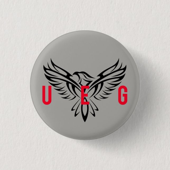 Badge Rond 2,50 Cm Goupille d'UEG C4 (Devant)