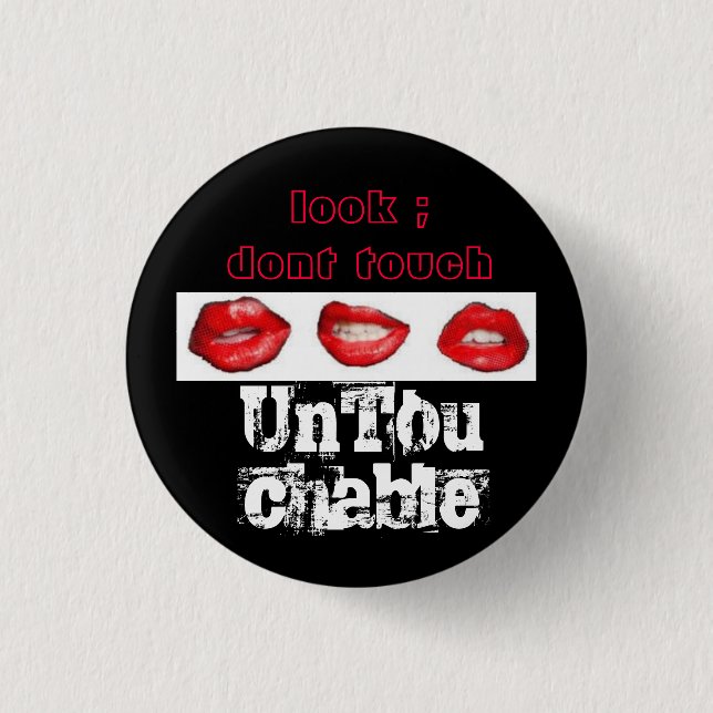 Badge Rond 2,50 Cm Goupille intouchable (Devant)