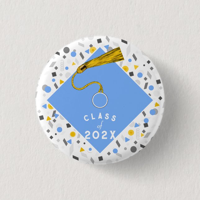 Badge Rond 2,50 Cm Graduation 2025 Favoris du Parti (Devant)