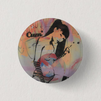 Badge Rond 2,50 Cm Graffiti Girl