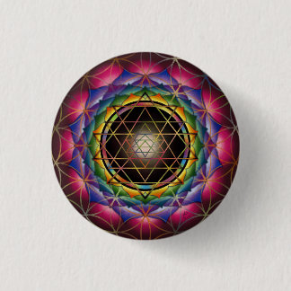 Badge Rond 2,50 Cm Graine de bouton de mandala de la vie par Rachel
