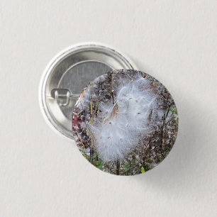 Badge Rond 2,50 Cm Graines et soie d'algues