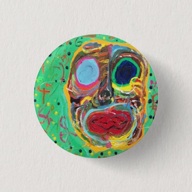 Badge Rond 2,50 Cm Grand bouton de l'eau (Devant)