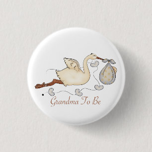 Badge Rond 2,50 Cm Grand-maman à être