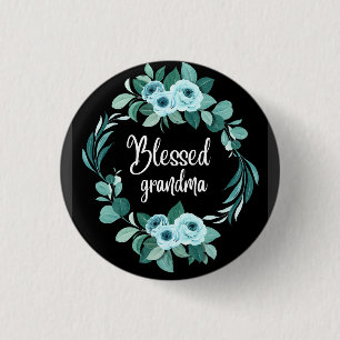 Badge Rond 2,50 Cm Grand-mère bienheureuse