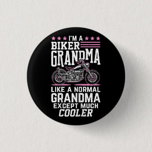 Badge Rond 2,50 Cm Grand-mère motarde - Grand-mère moto Grand-mère mo