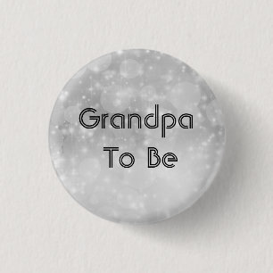 Badge Rond 2,50 Cm Grand-père à être Parties scintillant Baby shower 