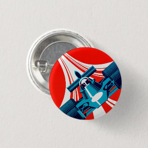 Badge Rond 2,50 Cm Grand Prix 1975 Bouton