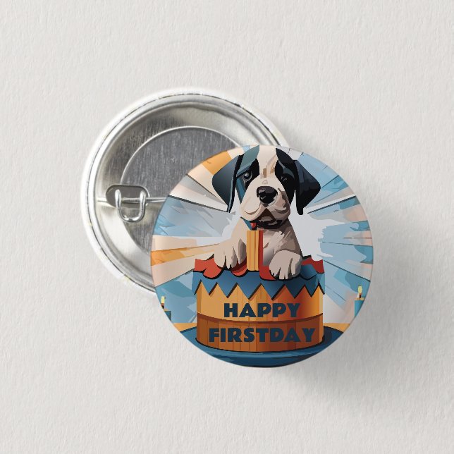 Badge Rond 2,50 Cm Grand propriétaire de Danse (Devant & derrière)