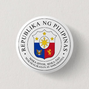 Badge Rond 2,50 Cm Grand sceau de la République des Philippines