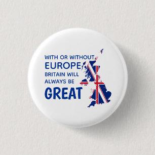 BADGE ROND 2,50 CM GRANDE BRETAGNE BREXIT EUROPE