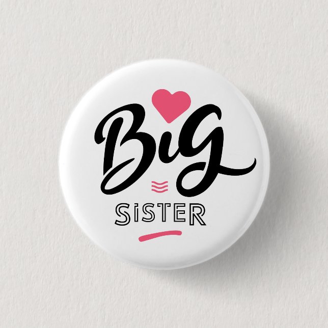 Badge Rond 2,50 Cm Grande soeur (Devant)