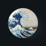 Badge Rond 2,50 Cm Grande vague au large de Kanagawa Vintage japonais<br><div class="desc">Great Wave Fine Art 葛 飾 北"神 川 " 36 Vues sur le Mt. Fuji de Le Great Wave au large de Kanagawa est une célèbre gravure de bois de l'artiste japonais Hokusai. Il a été publié en 1832 (période Edo) comme le premier dans la série de Hokusai 36 Vues...</div>