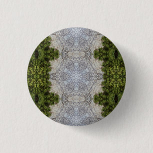 Badge Rond 2,50 Cm Green Moss & Earth Nature Art