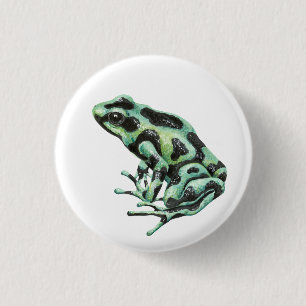 Badge Rond 2,50 Cm grenouille à fléchettes