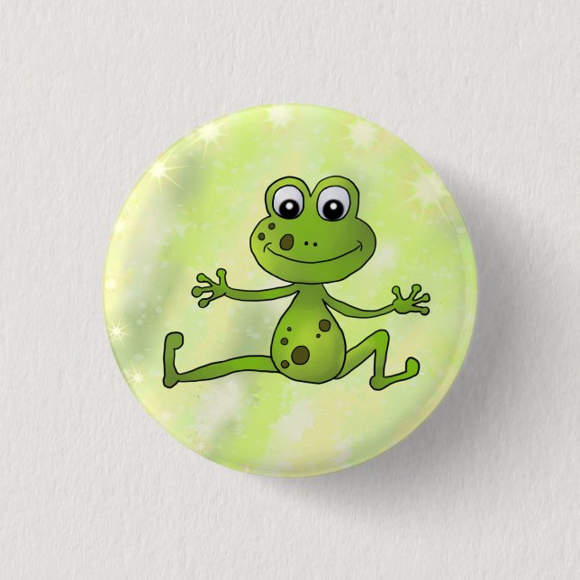 Badge Rond 2,50 Cm Grenouille dansante (Devant)