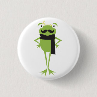 Badge Rond 2,50 Cm Grenouille de hippie