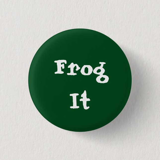 Badge Rond 2,50 Cm Grenouille il (Devant)