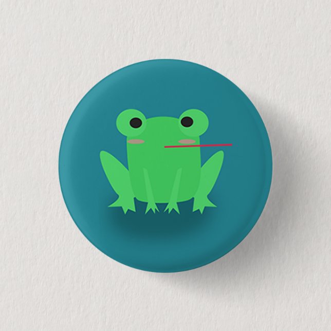 Badge Rond 2,50 Cm Grenouille mignonne (Devant)
