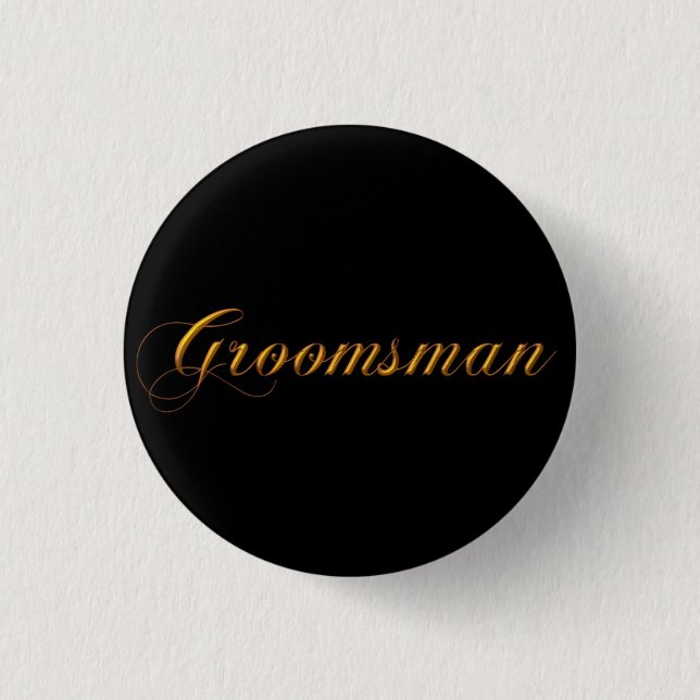 Badge Rond 2,50 Cm Groomsman (Devant)