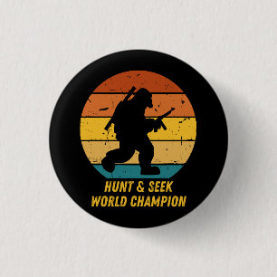 Badge Rond 2,50 Cm Gros pied Ne voulez pas se cacher et chercher de n