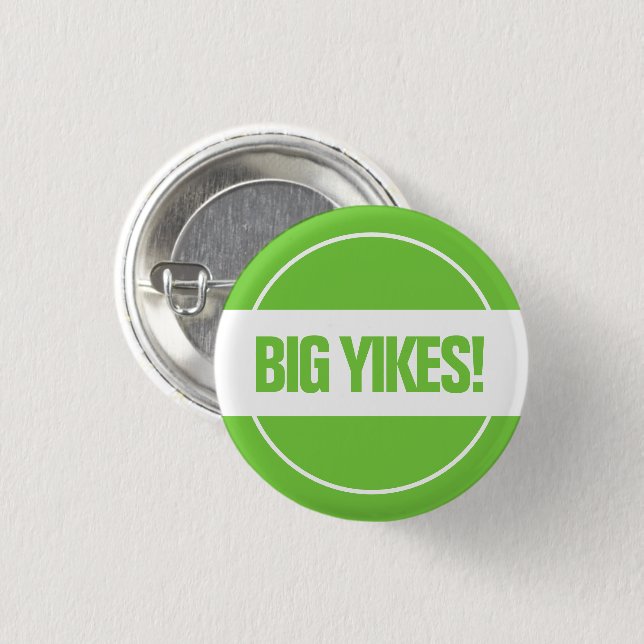 Badge Rond 2,50 Cm Gros Yikes ! Bouton (Devant & derrière)