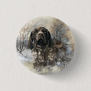 Badge Rond 2,50 Cm GSP, pointeur allemand à courte portée
