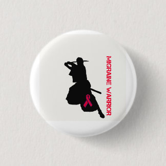 Badge Rond 2,50 Cm Guerrier de migraine