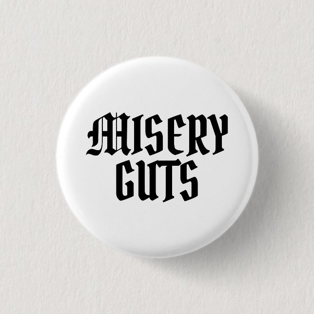 Badge Rond 2,50 Cm Guillemets de misère (Devant)