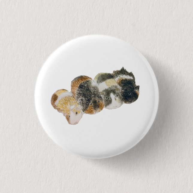 Badge Rond 2,50 Cm guinea pigs (Devant)