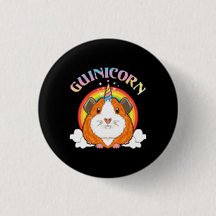 Badge Rond 2,50 Cm Guinicorne Guinée Costume Unicorne de porc