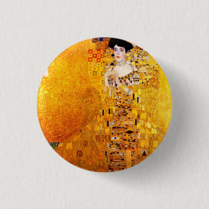 Badge Rond 2,50 Cm Gustav Klimt Adele Bloch-Bauer Art Nouveau Vintage