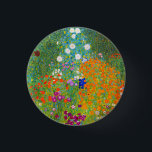 Badge Rond 2,50 Cm Gustav Klimt Bauerngarten Flower Garden Art<br><div class="desc">Bouton d'art du jardin des fleurs Gustav Klimt Bauerngarten</div>
