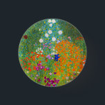 Badge Rond 2,50 Cm Gustav Klimt Bauerngarten Flower Garden Art<br><div class="desc">Bouton d'art du jardin des fleurs Gustav Klimt Bauerngarten</div>