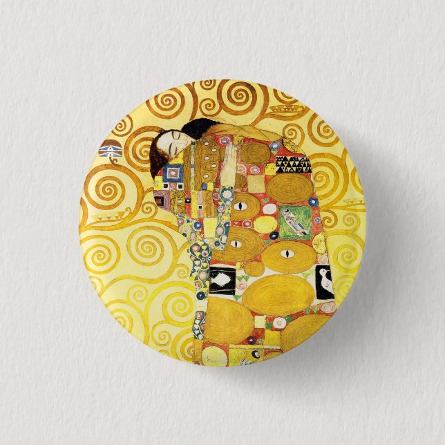 Badge Rond 2,50 Cm Gustav Klimt Fulfillages Amateurs Art (Devant)