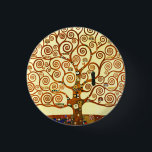 Badge Rond 2,50 Cm Gustav Klimt L'Arbre de la Vie Art fine<br><div class="desc">Gustav Klimt Bouton Arbre de Vie Art</div>