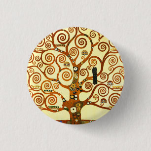 Badge Rond 2,50 Cm Gustav Klimt L'Arbre de la Vie Art fine