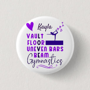 Badge Rond 2,50 Cm Gymnastique Love Vault Étage Bars non neven Poutre