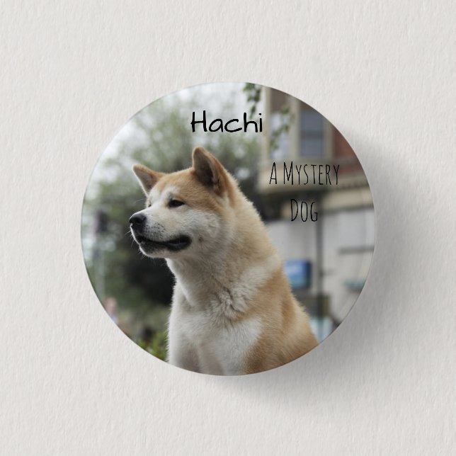 Badge Rond 2,50 Cm Hachi (Devant)