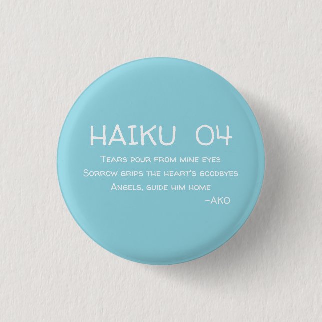 BADGE ROND 2,50 CM HAIKU 04 (Devant)