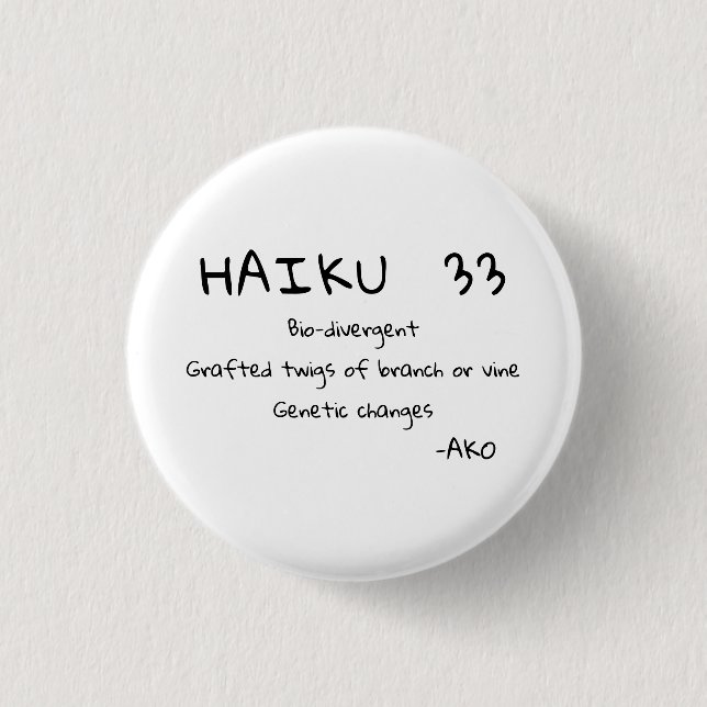 BADGE ROND 2,50 CM HAIKU 33 (Devant)