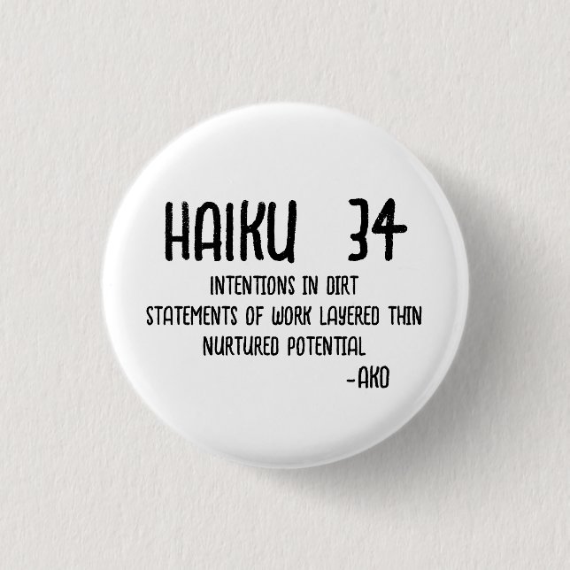 BADGE ROND 2,50 CM HAIKU 34 (Devant)