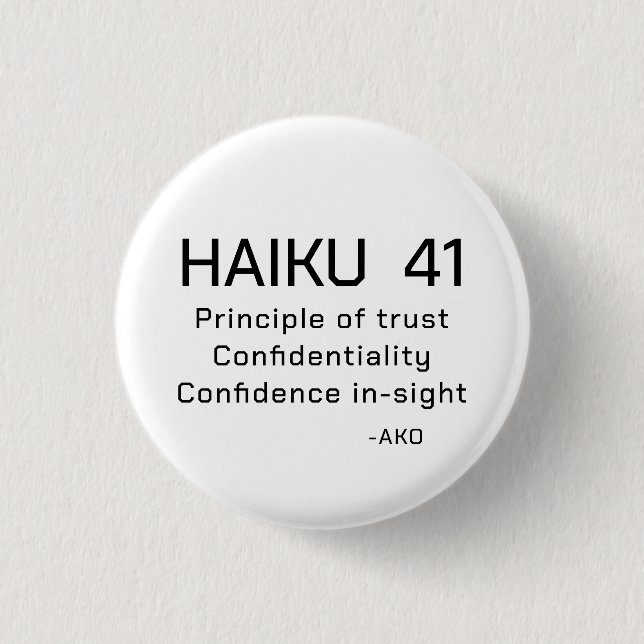 BADGE ROND 2,50 CM HAIKU 41 (Devant)