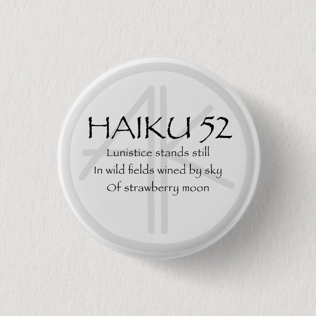 BADGE ROND 2,50 CM HAIKU 52 (Devant)