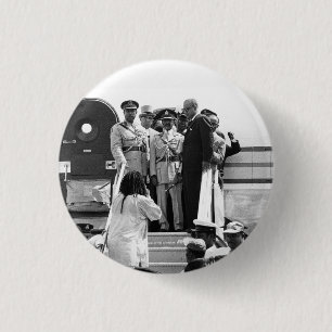 Badge Rond 2,50 Cm Haile eux - Jah - Messiah - Rastafari bouton